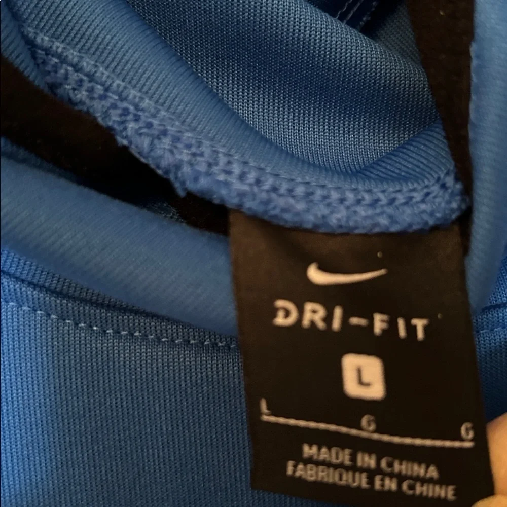 Nike Black and Blue Pullover Hoodie